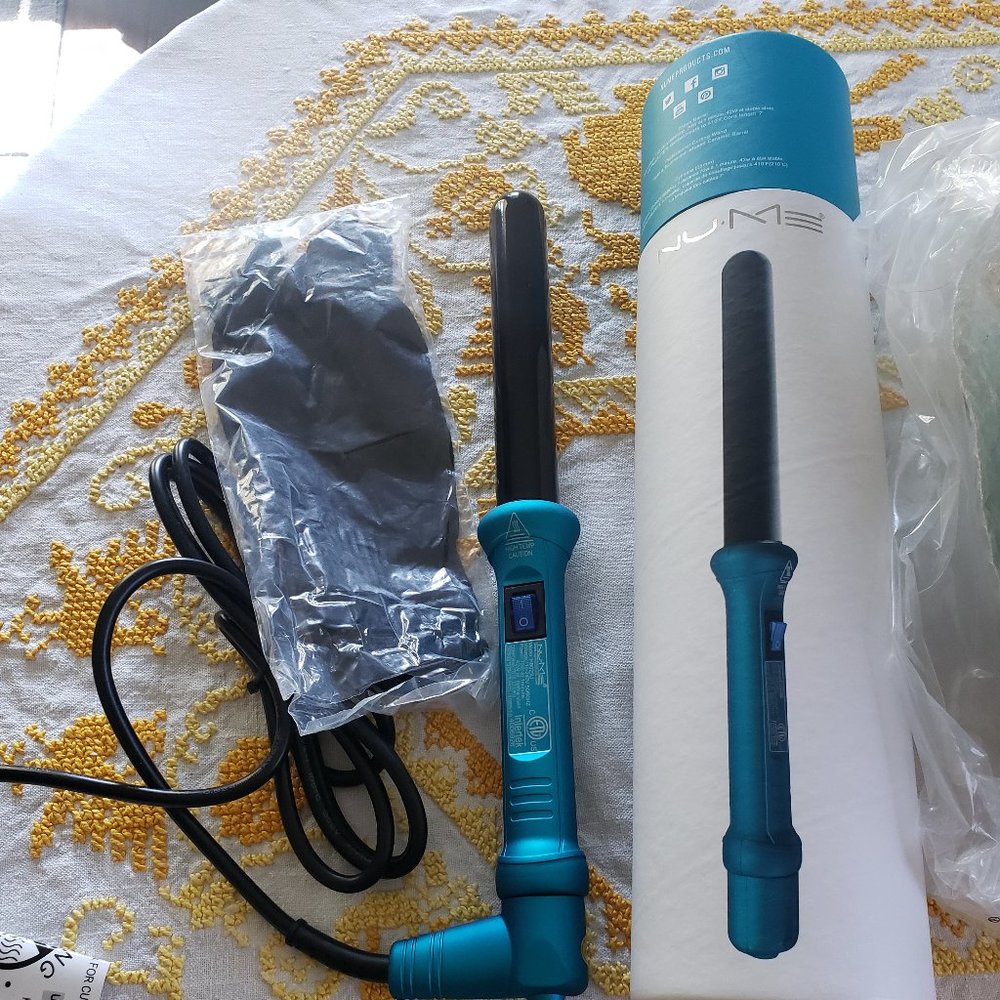 NuMe Classic Curling Wand 25MM 1IN Turquoise